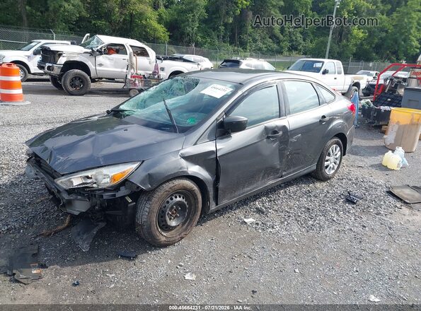 1FADP3E27JL255680 2018 FORD FOCUS Gray Առջևի ձախ երեք քառորդ տեսարան