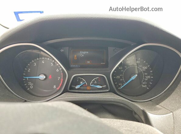 1FADP3E28GL288843 2016 FORD FOCUS Gray Rear seats view