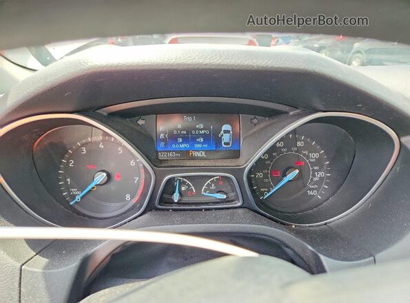 1FADP3E28GL357546 2016 FORD FOCUS Silver Вид щитка приладів
