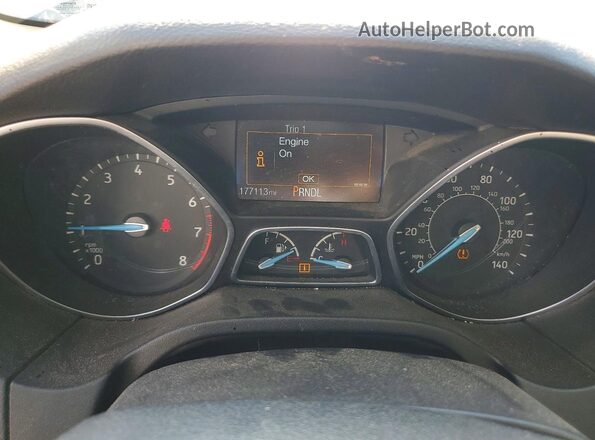 1FADP3E28GL360429 2016 FORD FOCUS Gray Вид щитка приладів