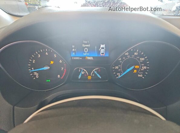 1FADP3E28HL339338 2017 FORD FOCUS Gray Սարքավորումների վահանակի տեսք