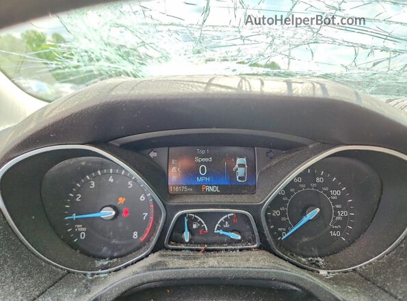 1FADP3E28JL291779 2018 FORD FOCUS White ხელსაწყოთა პანელის ხედი