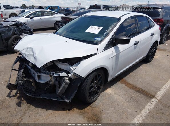 1FADP3E28JL330743 2018 FORD FOCUS White Առջևի ձախ երեք քառորդ տեսարան