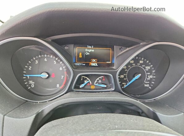 1FADP3E2XGL388104 2016 FORD FOCUS Black Vista del cuadro de instrumentos