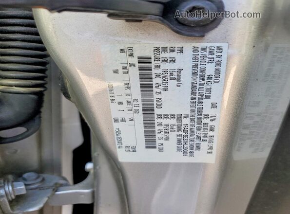 1FADP3E2XHL200893 2017 FORD FOCUS Silver VIN კოდის სტიკერის ხედი