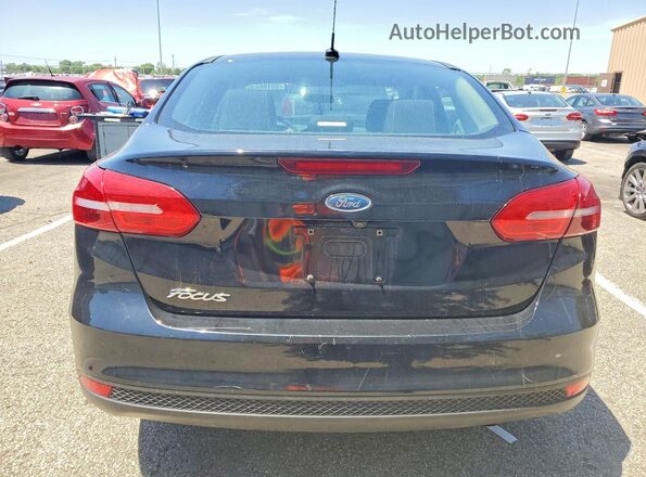 1FADP3E2XHL332097 2017 FORD FOCUS Black Вид ззаду