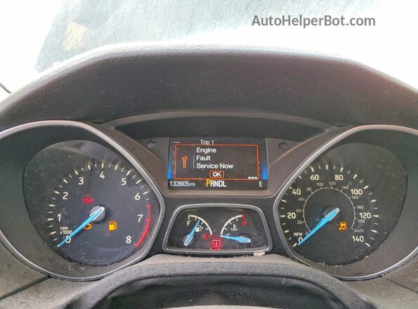 1FADP3F20GL211950 2016 FORD FOCUS Black Вид щитка приладів