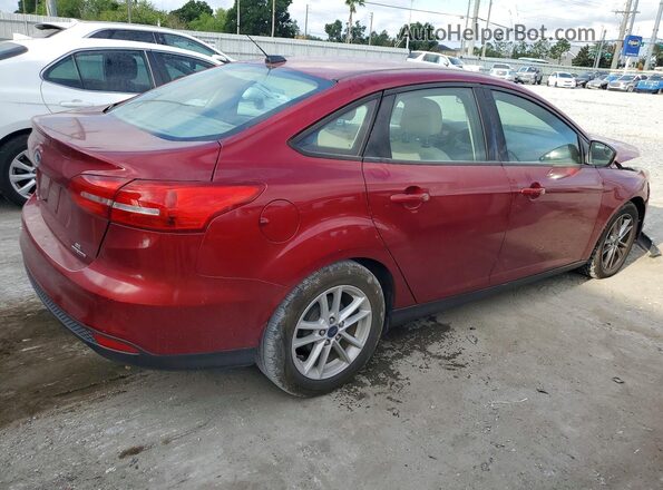 1FADP3F20GL215402 2016 FORD FOCUS Burgundy Rear right