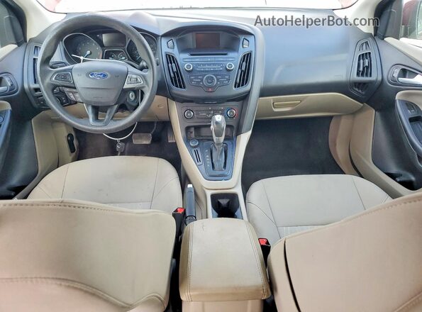 1FADP3F20GL215402 2016 FORD FOCUS Burgundy Dashboard view