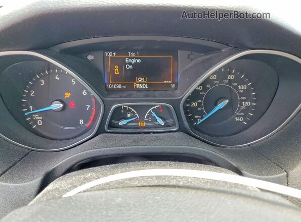 1FADP3F20GL301079 2016 FORD FOCUS Burgundy Widok zestawu wskaźników
