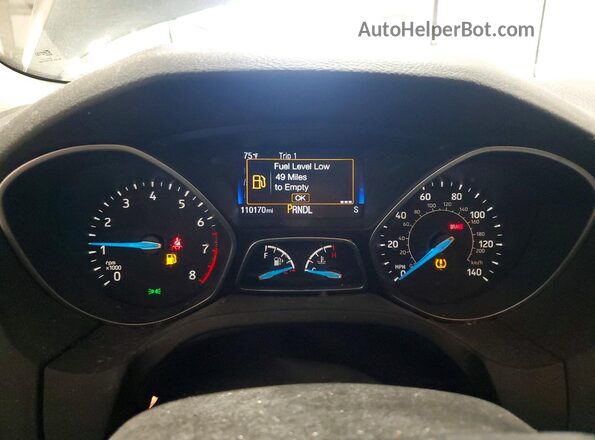 1FADP3F20GL365350 2016 FORD FOCUS Gray Widok zestawu wskaźników