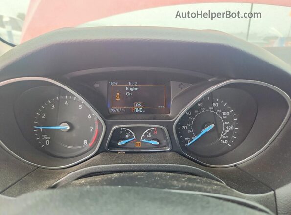 1FADP3F20HL270157 2017 FORD FOCUS Red Vista del cuadro de instrumentos