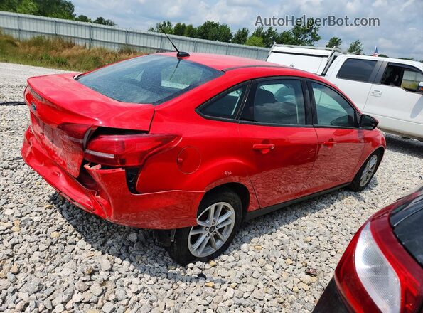 1FADP3F20HL270157 2017 FORD FOCUS Red Trasero derecho