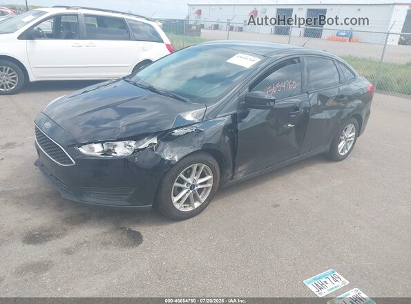 1FADP3F20HL301715 2017 FORD FOCUS Black Передня ліва чверть