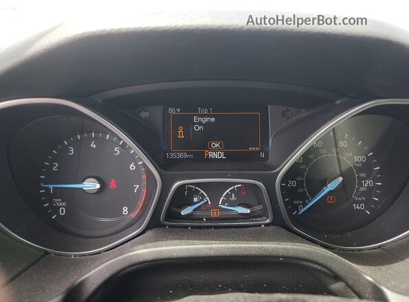 1FADP3F21GL272465 2016 FORD FOCUS Silver Vista del cuadro de instrumentos