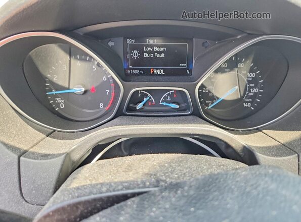 1FADP3F21HL288389 2017 FORD FOCUS Черный Вид щитка приборов