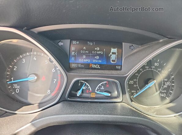 1FADP3F21HL320189 2017 FORD FOCUS Silver Vista del cuadro de instrumentos