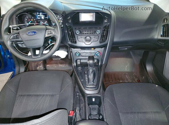 1FADP3F21JL228022 2018 FORD FOCUS Blue Dashboard view