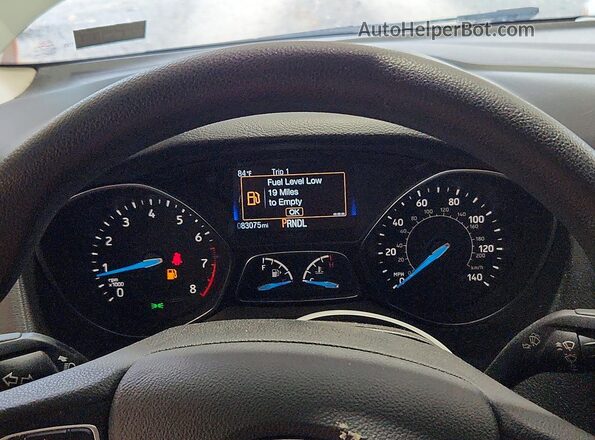 1FADP3F21JL239814 2018 FORD FOCUS White Instrument cluster view