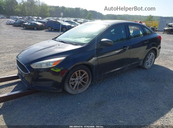 1FADP3F21JL242924 2018 FORD FOCUS Black Առջևի ձախ երեք քառորդ տեսարան