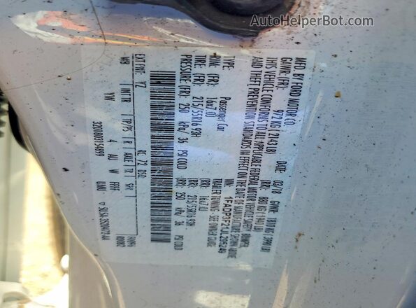 1FADP3F21JL295249 2018 FORD FOCUS White Engine compartment view