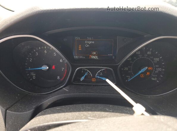 1FADP3F21JL295249 2018 FORD FOCUS White Instrument cluster view