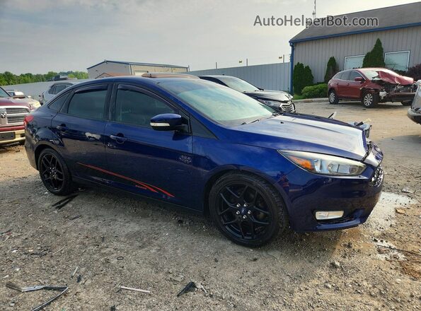 1FADP3F22GL203137 2016 FORD FOCUS Blue Delantero derecho
