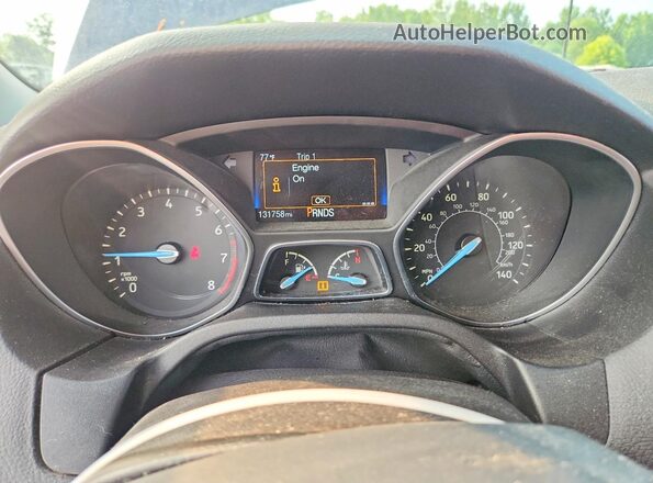 1FADP3F22GL203137 2016 FORD FOCUS Blue Vista del cuadro de instrumentos