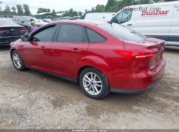 1FADP3F22GL227230 2016 FORD FOCUS Red Rear left