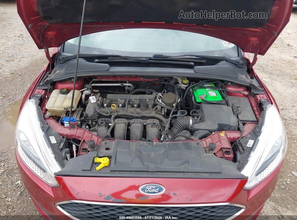 1FADP3F22GL227230 2016 FORD FOCUS Red Rear view