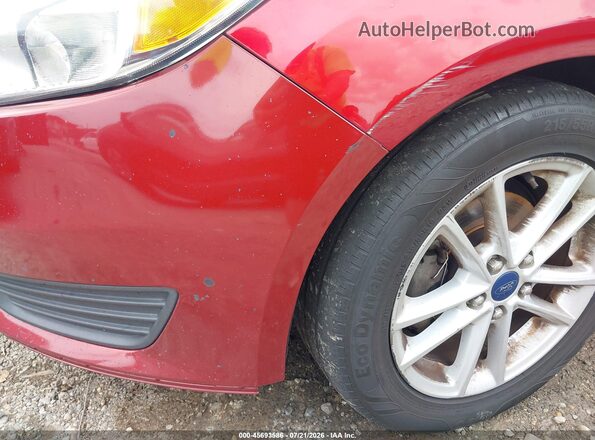 1FADP3F22GL227230 2016 FORD FOCUS Red Front view