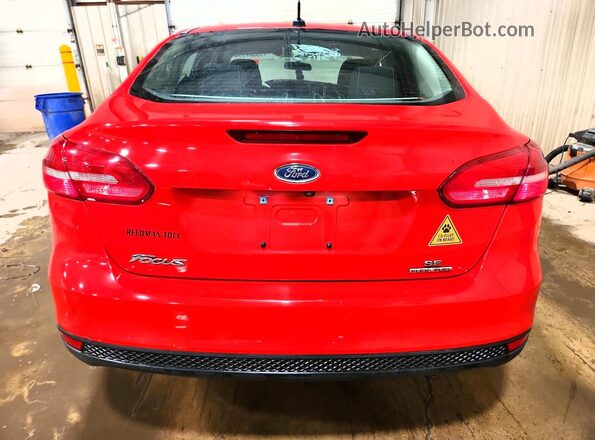 1FADP3F22GL290652 2016 FORD FOCUS Красный Вид сзади