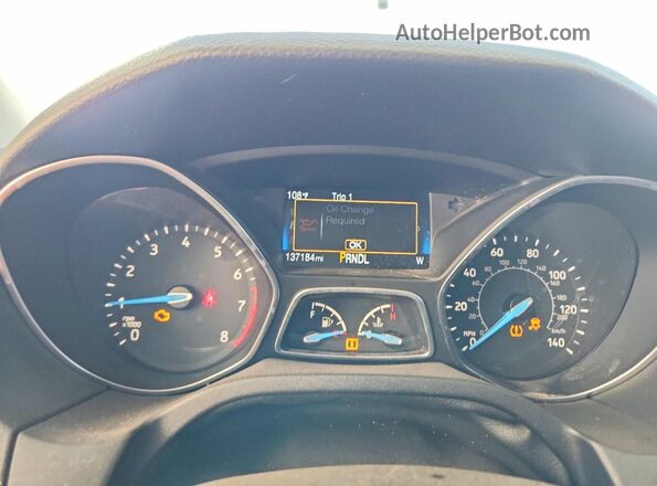 1FADP3F22JL207597 2018 FORD FOCUS White ხელსაწყოთა პანელის ხედი