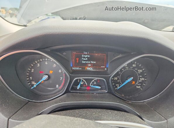 1FADP3F22JL275057 2018 FORD FOCUS Charcoal ხელსაწყოთა პანელის ხედი