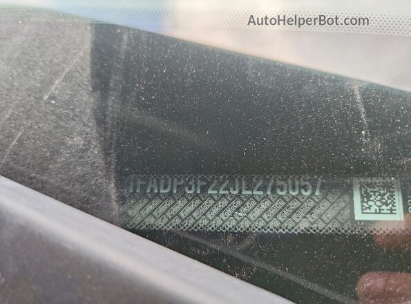 1FADP3F22JL275057 2018 FORD FOCUS Charcoal ძრავის განყოფილების ხედი