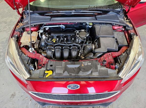 1FADP3F23GL236194 2016 FORD FOCUS Burgundy Vista interior trasera