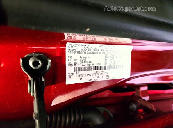 1FADP3F23GL236194 2016 FORD FOCUS Burgundy Vista del compartimento del motor