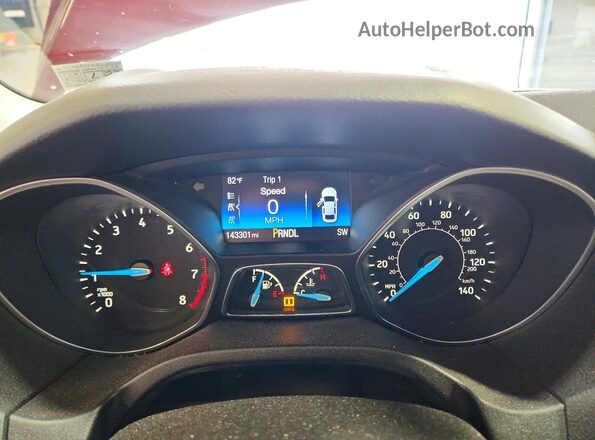 1FADP3F23GL252430 2016 FORD FOCUS Red Սարքավորումների վահանակի տեսք