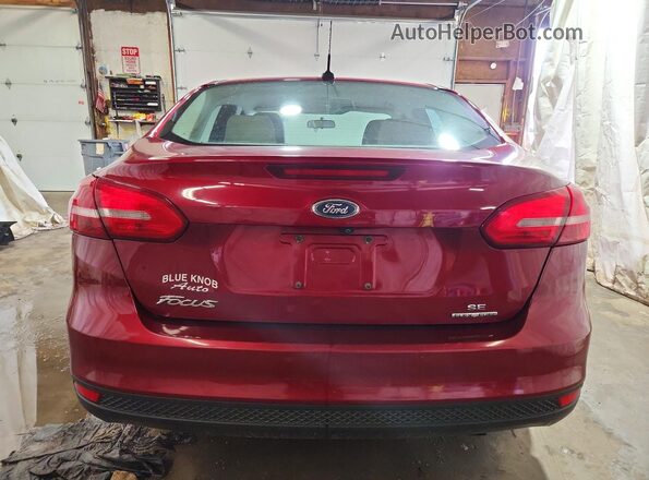 1FADP3F23GL252430 2016 FORD FOCUS Red Հետևի տեսք