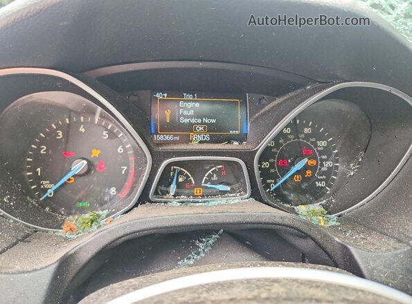 1FADP3F23GL267784 2016 FORD FOCUS Черный Вид щитка приборов