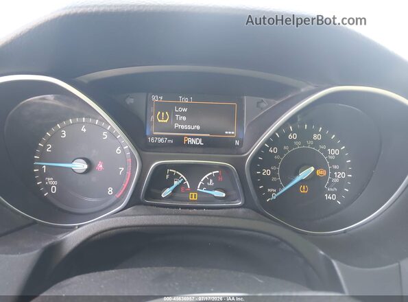 1FADP3F23GL320001 2016 FORD FOCUS Silver Widok tylnych siedzeń