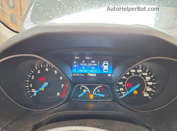 1FADP3F23GL342029 2016 FORD FOCUS Серый Вид щитка приборов