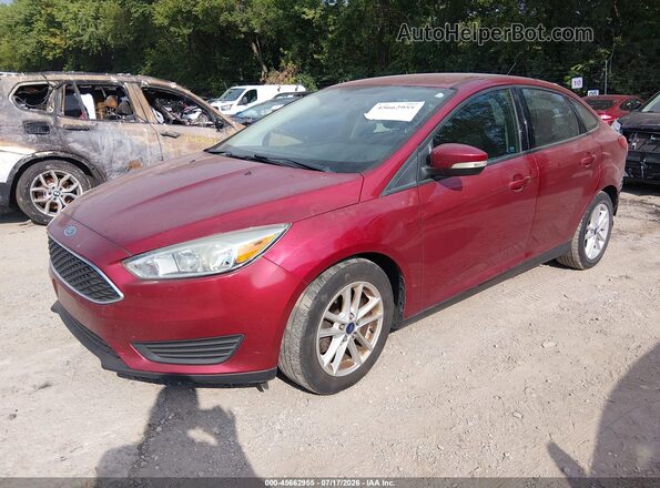 1FADP3F23GL343486 2016 FORD FOCUS Red წინა მარცხენა ხედი სამი მეოთხედიდან