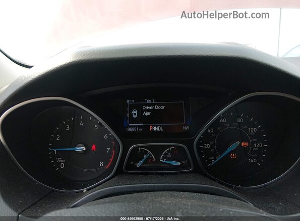 1FADP3F23GL343486 2016 FORD FOCUS Red უკანა სავარძლების ხედი