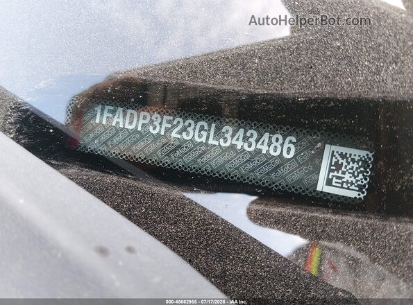 1FADP3F23GL343486 2016 FORD FOCUS Red ძრავის განყოფილების ხედი