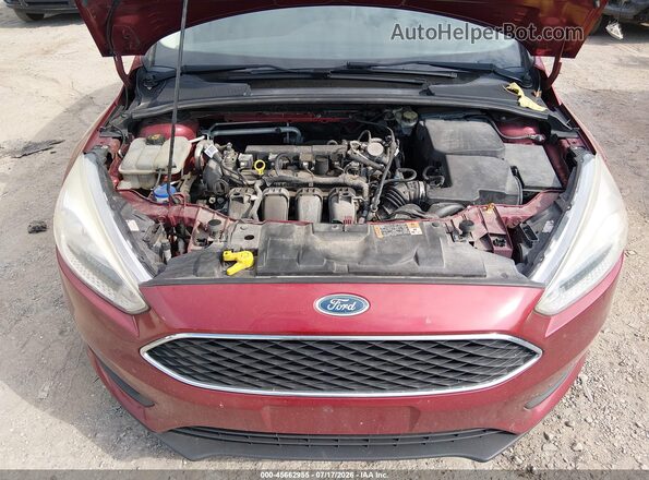 1FADP3F23GL343486 2016 FORD FOCUS Red უკანა ხედი