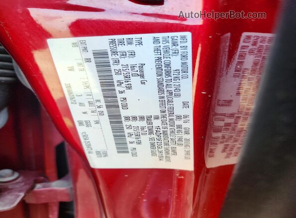 1FADP3F23GL361504 2016 FORD FOCUS Red Vista del compartimento del motor