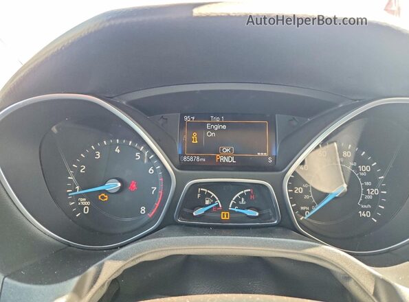 1FADP3F23GL376276 2016 FORD FOCUS Silver Instrument cluster view