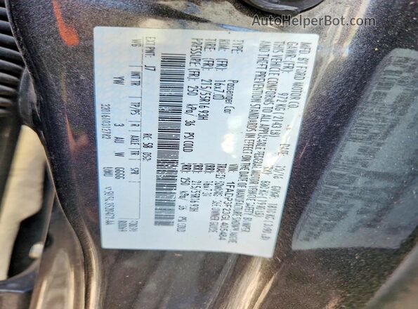 1FADP3F23GL405484 2016 FORD FOCUS Charcoal Շարժիչի բաժամունքի տեսք