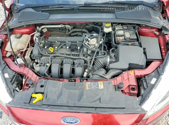 1FADP3F23HL209563 2017 FORD FOCUS Red Rear interior view